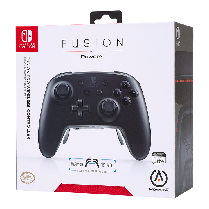 FUSION Pro Wireless Controller for Nintendo Switch - White/Black - PowerA | ACCO Brands Australia Pty Limited