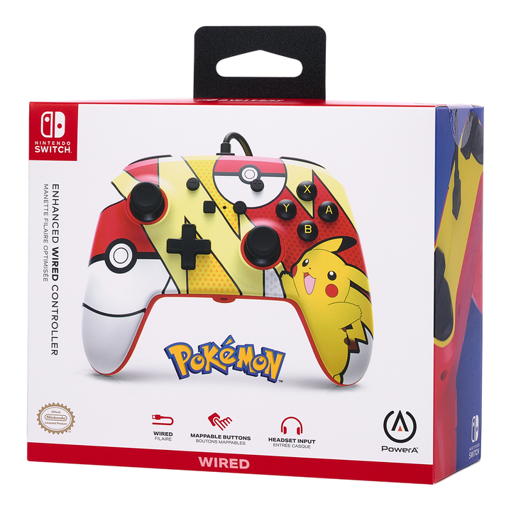 Enhanced Wired Controller for Nintendo Switch - Pokémon: Pikachu Pop Art - PowerA | ACCO Brands Australia Pty Limited