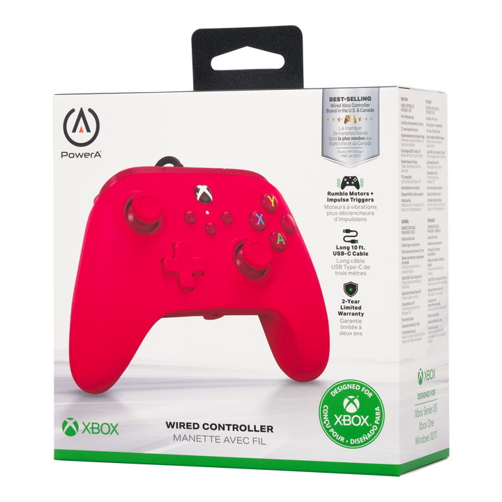 Wired Controller for Xbox Series X|S – Red - PowerA | ACCO Brands Australia Pty Limited