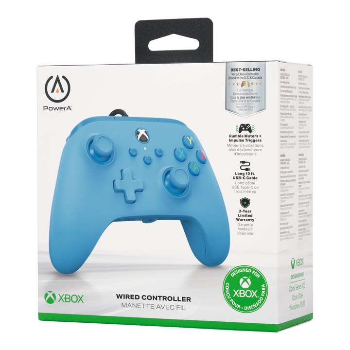 Wired Controller for Xbox Series X|S – Blue - PowerA | ACCO Brands Australia Pty Limited