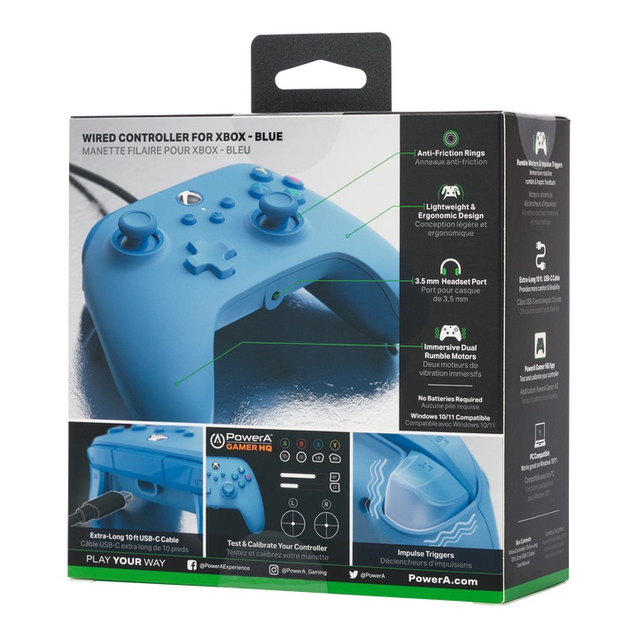 Wired Controller for Xbox Series X|S – Blue - PowerA | ACCO Brands Australia Pty Limited