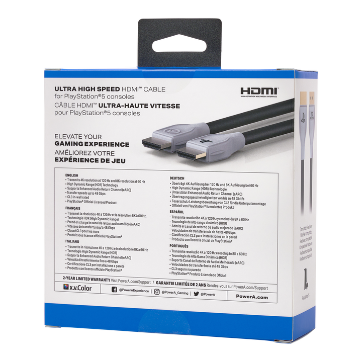 Ultra High Speed HDMI Cable for PlayStation 5 - PowerA | ACCO Brands Australia Pty Limited
