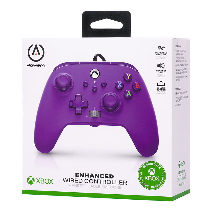 Enhanced Wired Controller for Xbox Series X|S - Royal Purple - PowerA | ACCO Brands Australia Pty Limited
