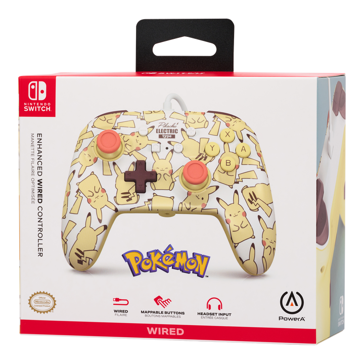 Enhanced Wired Controller for Nintendo Switch – Pikachu Blush - PowerA | ACCO Brands Australia Pty Limited