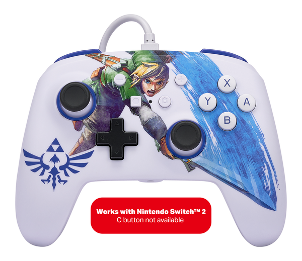 Enhanced Wired Controller for Nintendo Switch - Master Sword Attack