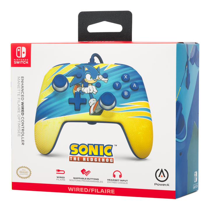 Enhanced Wired Controller for Nintendo Switch - Sonic Boost - PowerA | ACCO Brands Australia Pty Limited