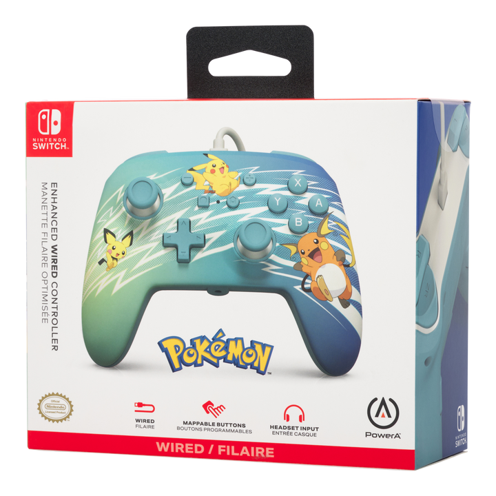 Enhanced Wired Controller for Nintendo Switch - Pikachu Evolution - PowerA | ACCO Brands Australia Pty Limited