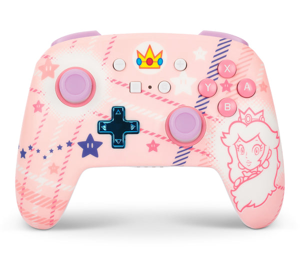 Enhanced Wireless Controller for Nintendo Switch - Princess Peach Plaid