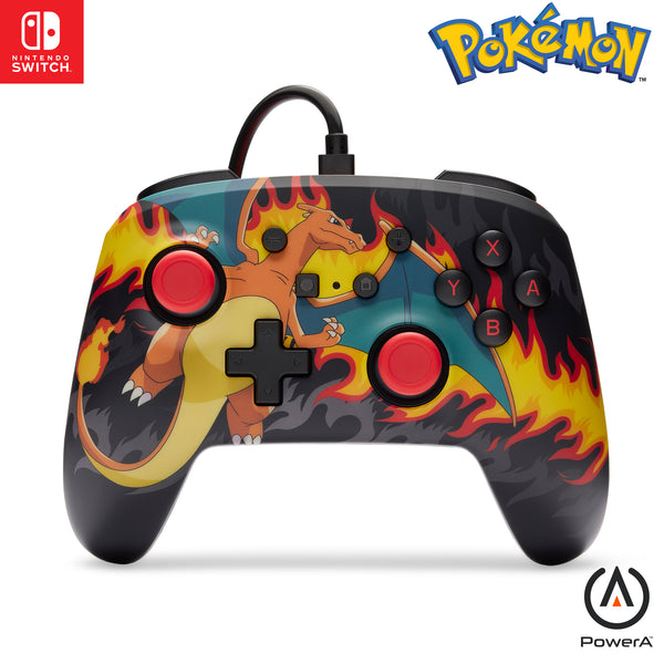 Enhanced Wired Controller for Nintendo Switch - Charizard Firestorm