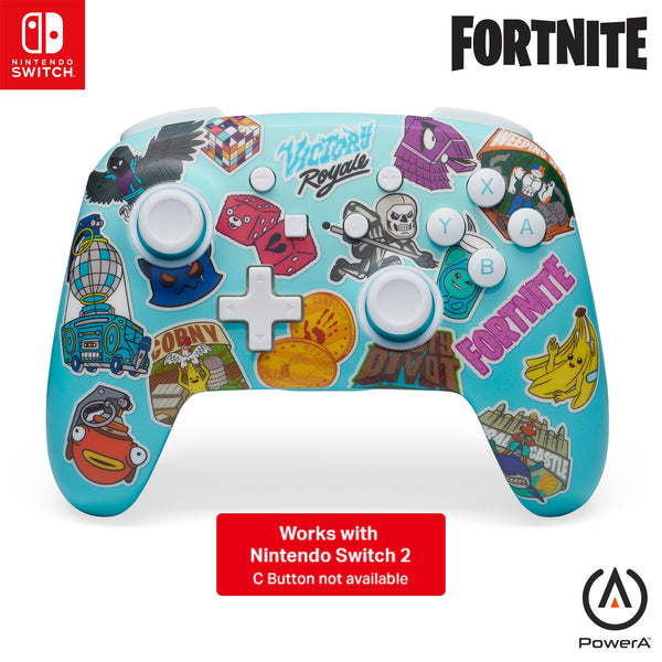 Enhanced Wireless Controller for Nintendo Switch - Fortnite Sticker Mania
