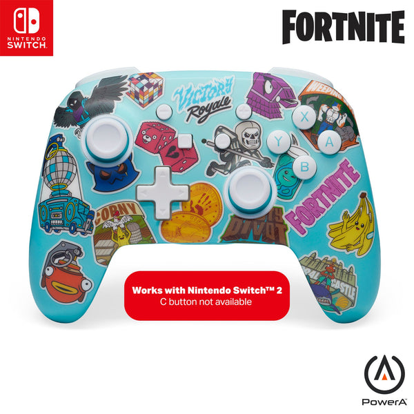 Enhanced Wireless Controller for Nintendo Switch - Fortnite Sticker Mania