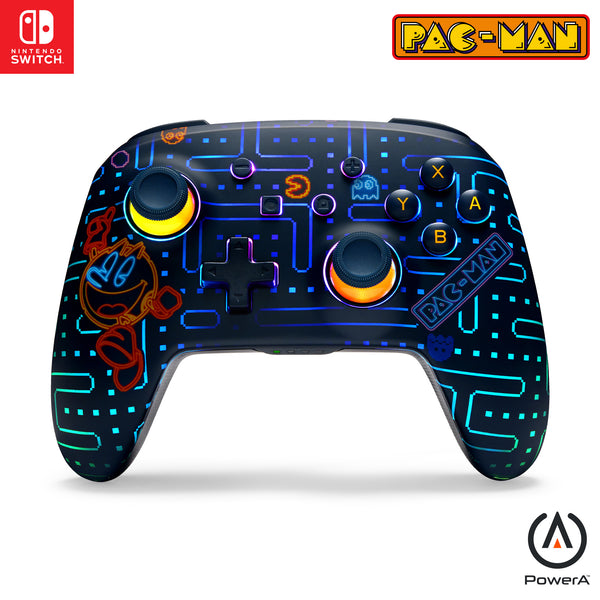Enhanced Wireless Controller for Nintendo Switch with Lumectra - PAC-MAN Neon Arcade