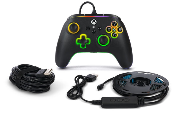 Advantage Wired Controller for Xbox Series X|S with Lumectra with RGB LED Strip - Black