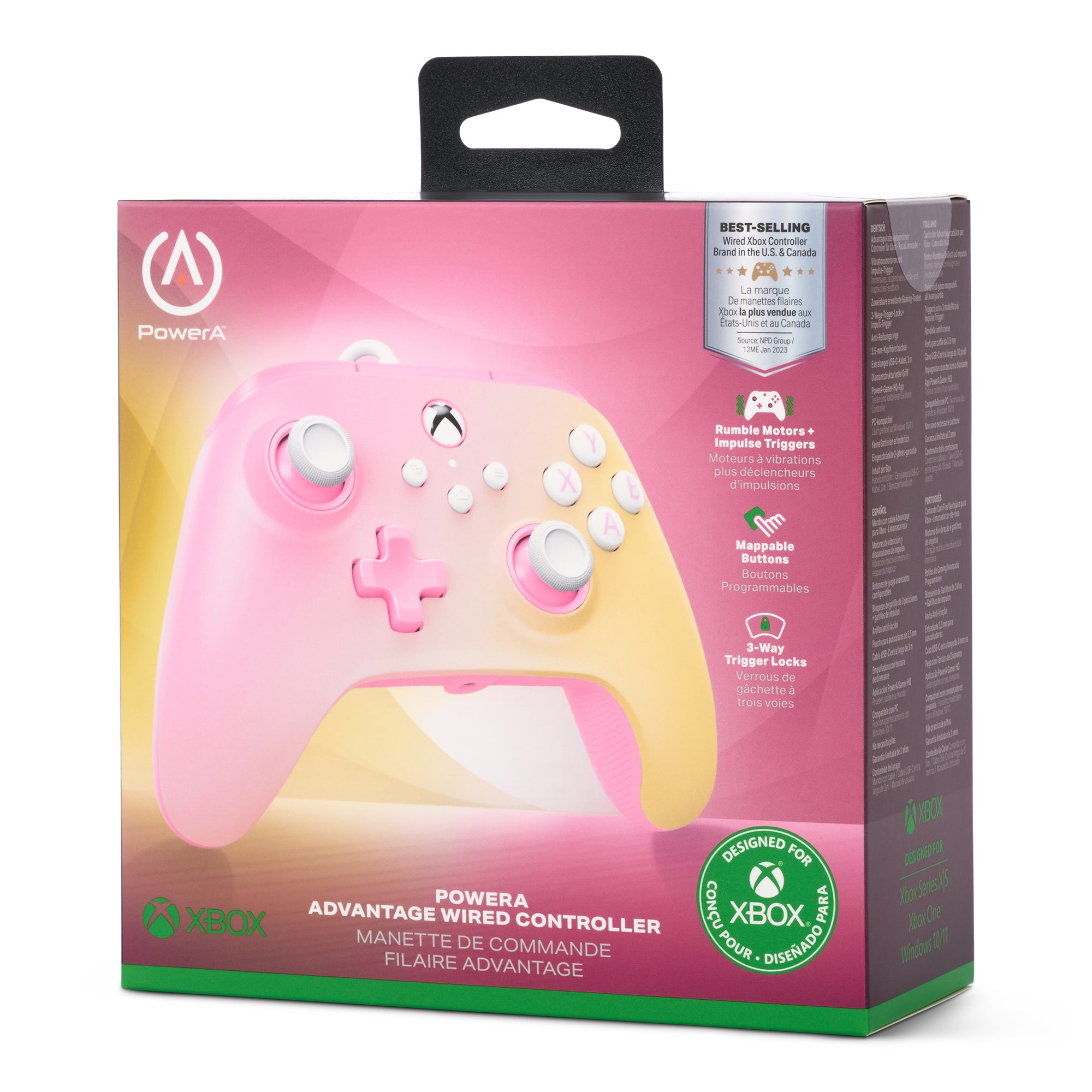 Advantage Wired Controller for Xbox Series XS Pink Lemonade PowerA