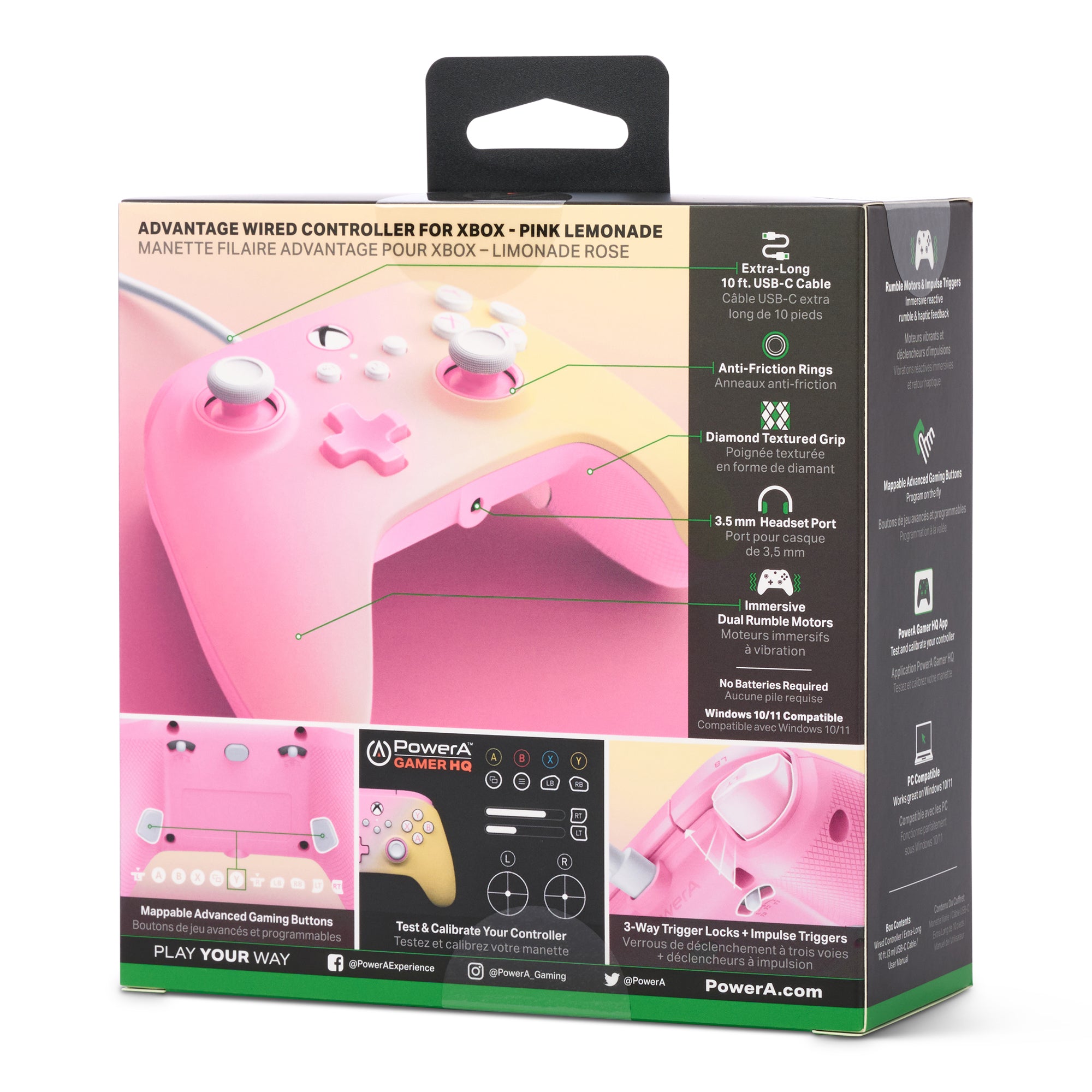 Advantage Wired Controller for Xbox Series XS Pink Lemonade PowerA