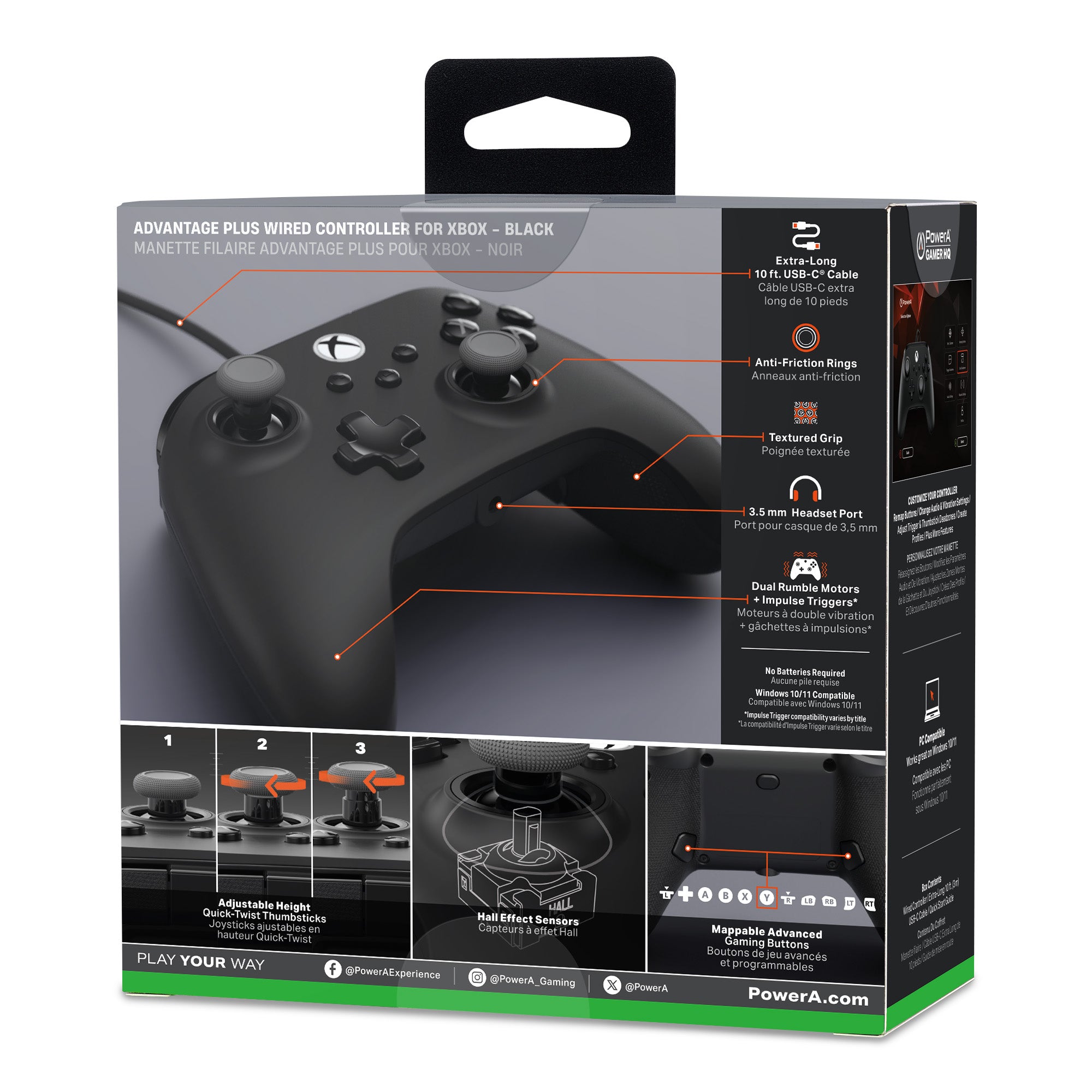 Advantage Plus Wired Controller for Xbox Series X|S - Black – PowerA ...